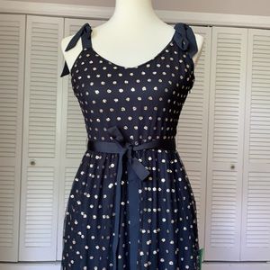 NWT Modcloth Brilliant Dot Dress in Black/Gold